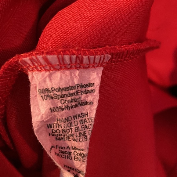 LOVE CULTURE💫 Women’s Sexy♥️Red/Black Peplum Style Stretchy Dress - Picture 8 of 8